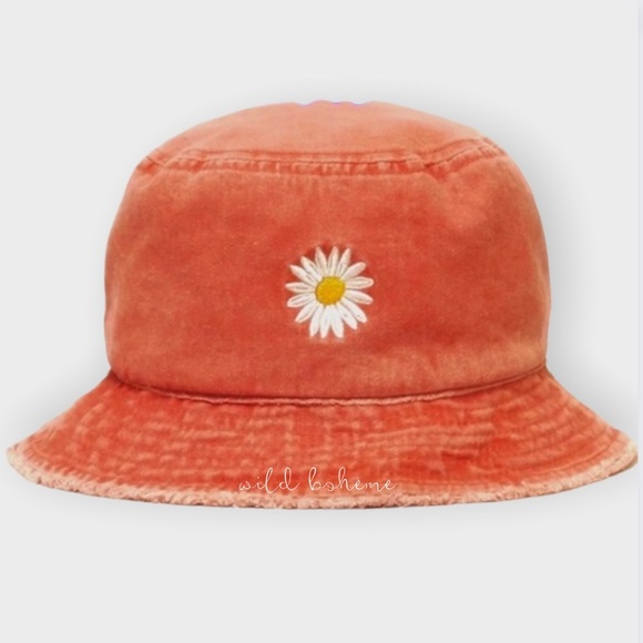 David and Young Accessories - 🚫SOLD🚫 Daisy Wide Brim Cotton Bucket Hat